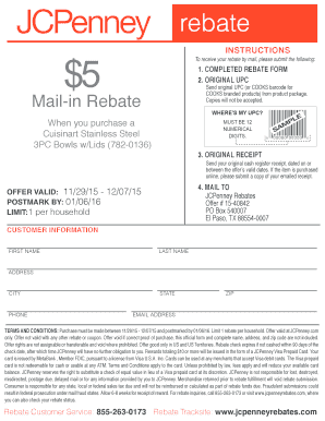 Mail-in Rebate - JCPenney