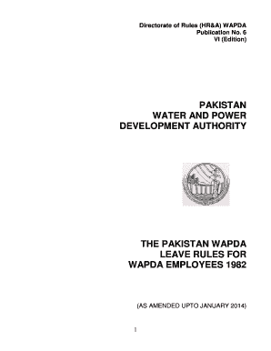 Supporting documents for i 134 - Directorate of Rules SGA WAPDA