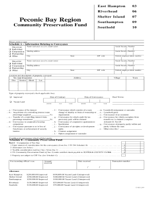 New York Community Preservation Fund Transfer Tax Form