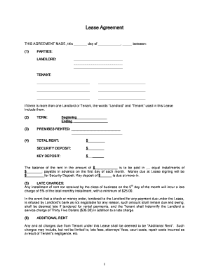 Residential Lease Agreement