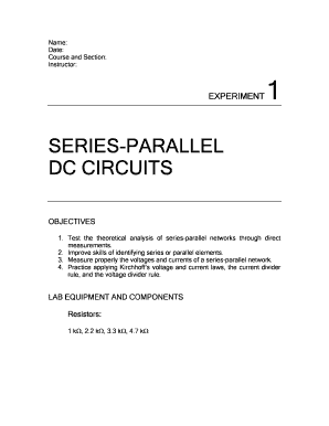 Series-Parallel DC Circuits Lab Report