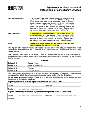 Consultancy Services Agreement