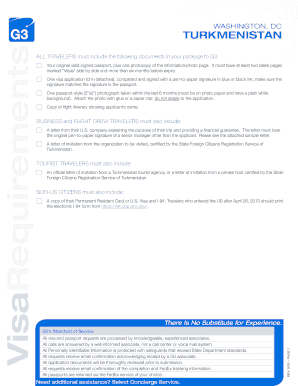 Turkmenistan Visa Application Form