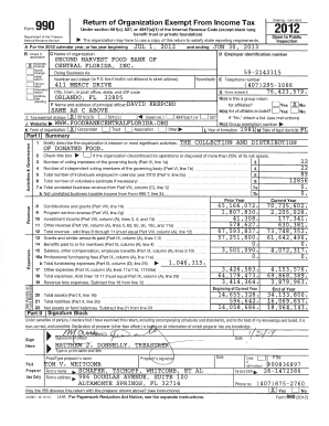 Form 990 2012