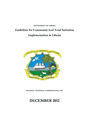 Questionnaire on cleanliness and sanitation - Guidelines for Community-Led Total Sanitation - WASH Liberia - wash-liberia