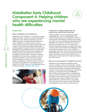 KidsMatter Early Childhood Family Survey
