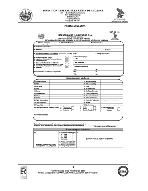 Formulario ARIVU - Ministerio de Hacienda - transparenciafiscal gob