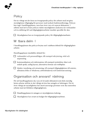 Accessibility Action Plan Checklist