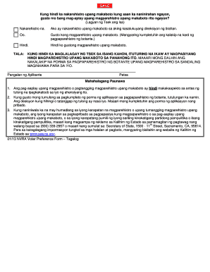 California Voter Registration Form