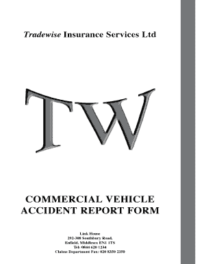 Commercial Vehicle Accident Report Form