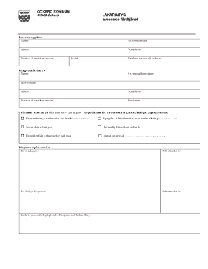 Swedish Medical Certificate for Transport Service