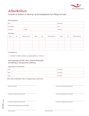 Bank Account Access Revocation Form