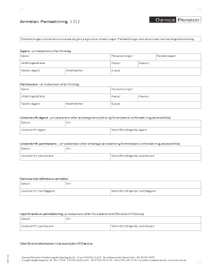 Swedish Pledge Registration Form