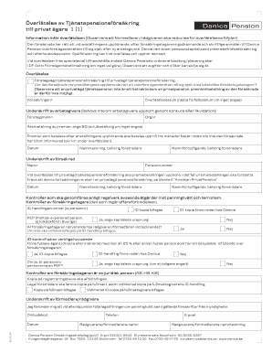Swedish Employee Pension Insurance Transfer Form