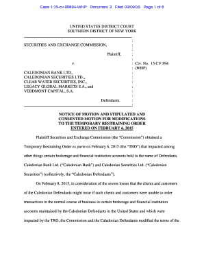 Temporary Restraining Order - Securities Lawyer 101