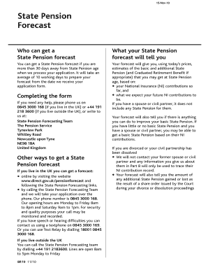 UK State Pension Forecast Application