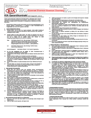 Kia Vehicle Warranty Contract