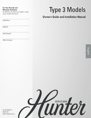 Hunter Ceiling Fan Installation Manual