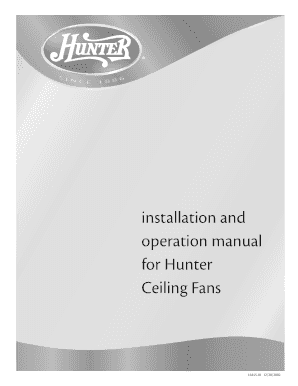 Hunter Fan Installation Manual