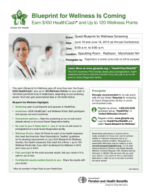 Blueprint for Wellness Program Registration