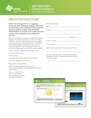 Better Pain ManageMent - Faculty of pain medicine - ANZCA - fpm anzca edu