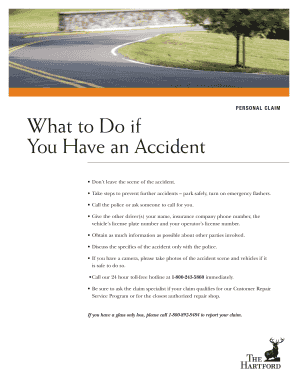 The Hartford Automobile Claim Form
