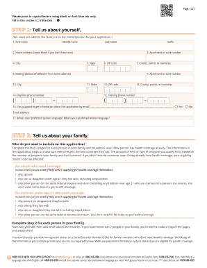 Health Coverage Application Form