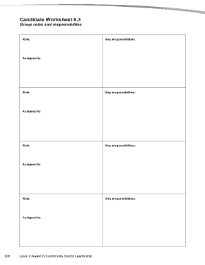 Candidate Worksheet 6.3