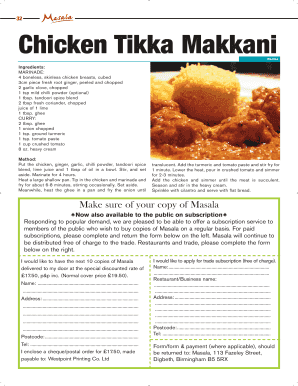Chicken Tikka Masala Recipe