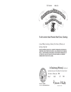 Illinois Certificate of Good Standing