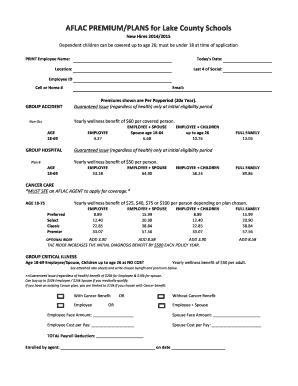 AFLAC Premium Plans for Lake County Schools