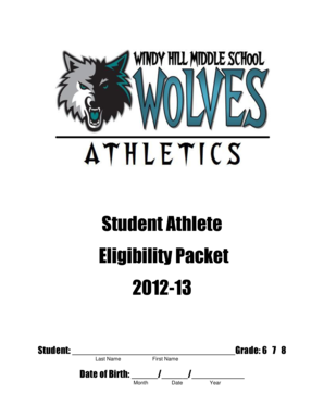 Lake County Schools Student Athlete Eligibility Packet