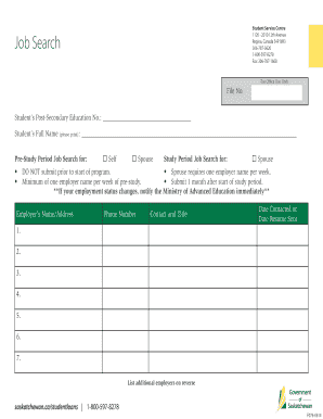 Student Job Search Form