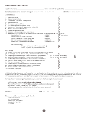 Development Studies Immersion DSIP Form - ACICIS
