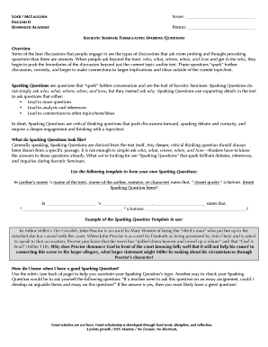 How do i write a letter asking for a rent payment - Socratic SeminarSparking Question Overviewdocx - kenwoodacademy