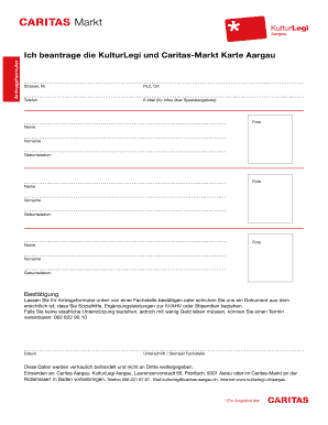 Anfrage KulturLegi und Caritas-Markt Karte Aargau