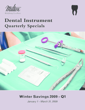 Dental Instrument Quarterly Specials
