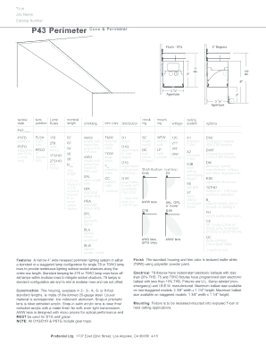 P43 Perimeter Specs - Prudential Lighting