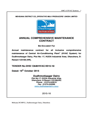 ANNUAL COMPREHENSIVE MAINTENANCE bb - Dudhsagar Dairy - dudhsagardairy