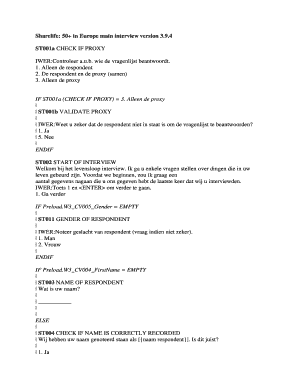 Levensloop Interview Formulier