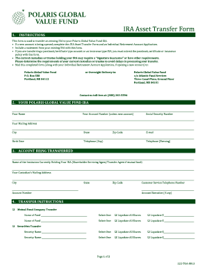 IRA Asset Transfer Form