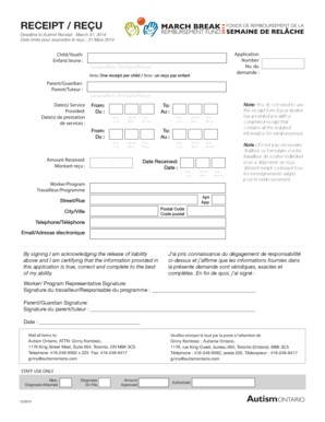 B2014b march break Receipt template - Autism Ontario