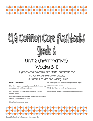 Language Arts Flashbacks Worksheet