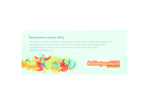 Abonnement promo 2014