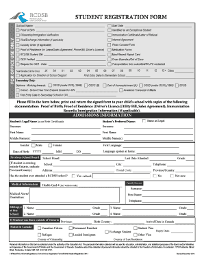 Student Registration Form