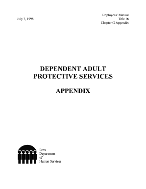 Iowa Dependent Adult Abuse Report Form 470-2441