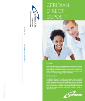 Employee Direct Deposit Authorization Form