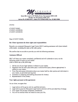 Client Agreement & Rights Responsibilities