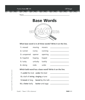 Grade 3 English Language Arts Worksheets