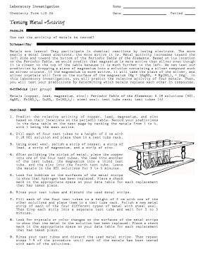 Laboratory Investigation Form L10.2A